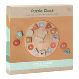 Puzzle horloge 3D en bois, +2 ans, petit néerlandais