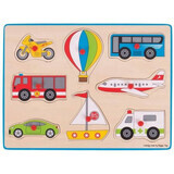 Wooden Jigsaw Puzzle Disaster Vehicles, Big Jigs