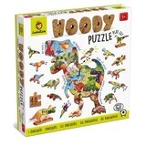 Puzzle en bois, +5 ans, Dinosaures, Ludattica