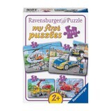 Vehículo de emergencia Puzzle, +2 años, 4 piezas, Ravensburger