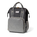 Mummy backpack Oslo, black/grey, Babyono