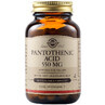 Acide pantothénique Vitamine B5 550 mg, 50 gélules, Solgar