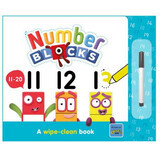 Livret Écrire et effacer de 11 à 20, +3 ans, NumberBlocks