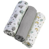 Set van 3 stoffen luiers BBC, 70x70 cm, Babyono