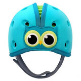 Baby Owl flexible foam baby helmet, 7 - 24 months, Blue, Safehead