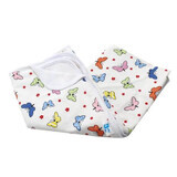 Couverture en coton, papillons multicolores, 95X75 cm, Baltic Bebe