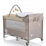 Lettino pieghevole, Beige, Moni Sleepy