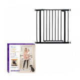 Liberty metal safety gate, 75 - 81 cm, Black, Dreambaby