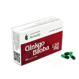 Ginkgo Biloba 120 mg, 30 gélules, Remedia