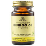 Ginkgo Biloba 60, 60 gélules, Solgar