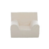 Fauteuil d'enfant en velours, blanc, Twindeco