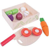 Wooden set sliced vegetables, +18 months, Bigjigs