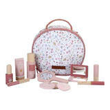 Trousse de maquillage en bois avec sac, +3 ans, Little Dutch