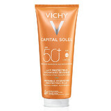 Lapte hidratant de protectie solara cu SPF50+ pentru fata si corp Capital Soleil, 300 ml, Vichy