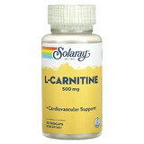 L-Carnitine 500mg Solaray, 30 gélules végétales, Secom