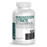 Citrate de magnésium + Vitamine B6, 100 comprimés, Bronson Laboratories