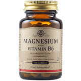 Magnésium avec vitamine B6, 100 comprimés, Solgar