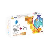 NAC+Zn 600 mg Acétylcystéine avec vitamine C Bioline, 10 gélules, Helcor
