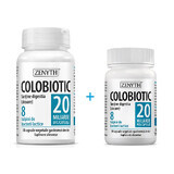 Confezione Colobiotic, probiotico 20 miliardi, 30 + 10 capsule, Zenyth