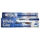 Pasta de dinti White Glo Instant White + Periuta de dinti, 150g, Barros Laboratories