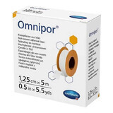 Omnipor patch hypoallergénique en papier (900436), 1.25cmx5m, Hartmann