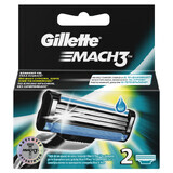 Recharges de rasoir - Gillette Mach 3, 2 pièces, P&G