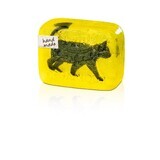 Savon décoratif à la glycérine et à la cannelle Chat noir, 100 g, Organique