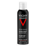 Vichy Homme Mousse de rasage anti-irritation pour peaux sensibles, 200 ml