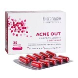 Biotrade Acne Out Complément alimentaire pour les peaux grasses à tendance acnéique, 30 gélules