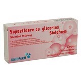Glycerin-Zäpfchen für Kinder 1500 mg, 12 Zäpfchen, Sintofarm