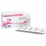 Suppositoires pour enfants avec Glycérine 1400mg, 10 suppositoires, Tis Pharmaceutical