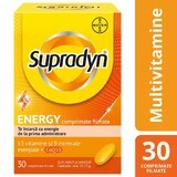 Supradyn Energy, Multivitamines et Coenzyme Q10, 30 comprimés pelliculés, Bayer