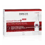 Vichy Aminexil Traitement anti-chute pour femmes Dercos Clinical 5, 21 flacons x 6 ml