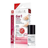 Professionelle Pflege & Farbe Nageltherapie 6ÎN1 - Französisch, 5 ml, Eveline Cosmetics