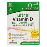 Ultra Vitamin D3 1000IU Optimum Level, 96 comprimés, Vitabiotics