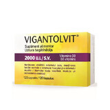 Vigantolvit 2000 U.I./S.V. Vitamine D3, 120 gélules, Catalent