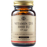 Vitamine D3 1000 IU 25 mcg, 100 gélules, Solgar
