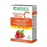 Vitamine C 1000 mg comprimé pelliculé RETARD + Vitamine D3 2000 UI, 30 comprimés, Beres