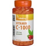 Vitamina C 1000 mg con rosa canina, 100 compresse, VitaKing