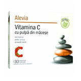 Vitamine C avec pulpe de macis et stévia, 30 comprimés, Alevia