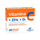 Vitamine C+Zn+D3, 40 comprimés à croquer, Fiterman