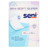 Seni Soft Super, serviettes hygiéniques, 90 cm x 60 cm, 5 pièces