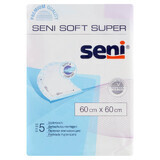 Seni Soft Super, serviettes hygiéniques, 60 cm x 60 cm, 5 pièces