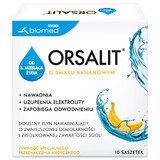 Orsalit, liquide de réhydratation orale pour enfant à partir de 6 mois, goût banane, 10 sachets