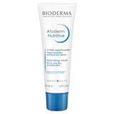 Bioderma Atoderm Nutritive, Cremă de față hrănitoare, ten uscat și foarte uscat, 40 ml