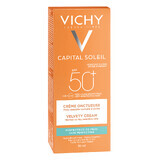 Vichy Idéal Soleil (Capital Soleil), crème visage velours, SPF 50, 50 ml