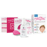 Pipi Nitolic Set pour éliminer les poux et les lentes, spray, 100 ml + peigne + émulsion, 40 ml + additif lessive, 20 ml + bonnet de douche