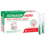 Isonasin Septo, solution de rinçage nasal, 5 ml x 20 ampoules