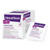 HexaClean, lingettes pour l&#39;hygiène spécialisée et le soin du bord des paupières, 20 pièces