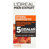 L&#39;oréal Men Expert Hydra Energetic, crème hydratante contre les signes de fatigue, 50 ml